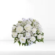 Wicker Elegance Arrangement– The Best Flowers in San Diego – North Coastal Floral Design