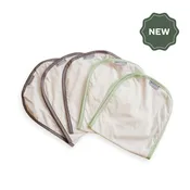 Breathable 100% Organic Cotton Burp Cloth 5 Pack