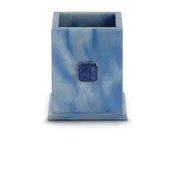 Blue Aventurine Pen Cup with Lapis