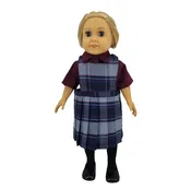 18" Doll Uniform - Plaid 82 Jumper with Shirt
