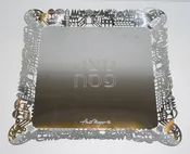 Anat Mayer Lasercut Steel Matzah Plate