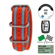 Bertucci Retro Racing GT Orange with Blue Nylon Strap 22mm Ref. 346