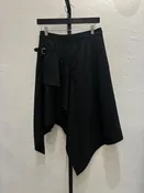 3.1 Phillip Lim Asymmetric Ruched Buckle Midi Skirt sz 4