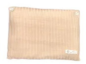 LATTE RIBBED KNIT PILLOW DIAMOND PEARL BUTTONS