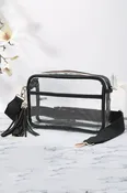 Black Clear Cross Body Camera Bag