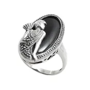 124-2767 Small Lady in Mirror Ring - Multiple Stones