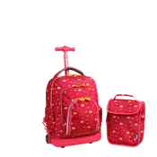 Lollipop Kids Rolling Backpack With Lunch Bag (16 Inch) in Fox - Final Sale