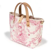 Toile Mini Tote - French Rose