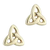 14k Yellow Gold Trinity Knot Earrings - Medium