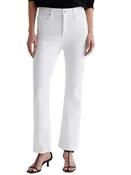 A G Jeans Farrah Crop Boot in Gallery White