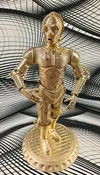 3d printed C-3PO Droid Figurine.3D Printed Figurines. Olgas Treasures Shop — Olgas Treasures