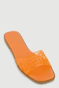 Jelly Band Slide Sandals