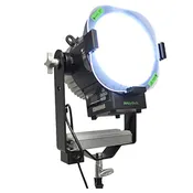 AAdynTech Cinema Jab Daylight, Light Output - 1,509 Footcandles at 10 feet, 1.77 Amp Power Draw, Built-in UIM Controller with Effects and DMX Assignment, DMX In and Out, Optional Tethered UIM Remote Controller, 100-277 VAC 50/60 Hz, 48VDC Battery Power