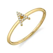 0.04Ct Diamond Ring - Initial A