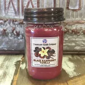 Black Raspberry Vanilla- Mason Jar Candle — Liberty Vintage Marketplace