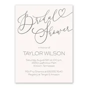 A Love Story - Bridal Shower Invitation