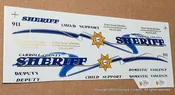 1/24th scale Carroll County, Maryland Sheriff Decals