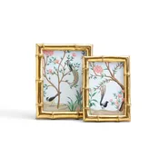 4x6 Frame - Gold Faux Bamboo