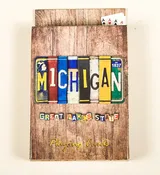 Playing Cards - Vintage License Plate Michigan - 24234