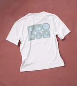 Antique White 'Tile' Print Short-Sleeve Hiking T-Shirt