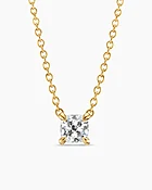 Micro Chatelaine® Pendant Necklace in 18K Yellow Gold with Diamond, 4mm