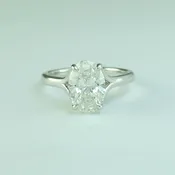 2.08ct Lab Grown Oval Diamond Solitaire Ring