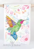 Avery's Home - Hummingbird Summer Customizable Kitchen Towel