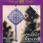 Royal Orchid: Tiny Treasured Diamond Beaded Kit by Mill Hill