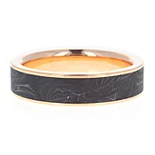 Antique Damascus Shotgun Barrel Band in Rose by Chris Ploof