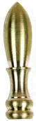 Lamp Finial, Bullet, Solid Brass, 2-In. EA