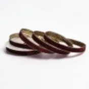 1" Wired Velvet Ribbon w/Metallic Edge/Burgundy