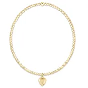 Classic Gold 2mm Bracelet Love Plush Small Charm