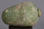 16th Century Italian Green Glaze Stoneware Wine Jar