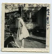 DON’T GET MY DRESS DIRTY.