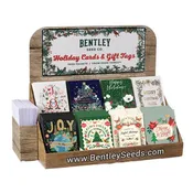 125 Piece Holiday Christmas Favor Seed Packet Retail POS Corrugated