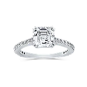 Asscher Cut 2.0 Ct. 14K Ring