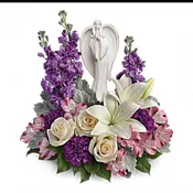 Beautiful Heart - Angel Keepsake Floral Arrangement
