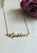 18k Gold Plated Goddess Necklace
