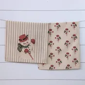 Audrey's - Tea Towels - Vintage Snowman