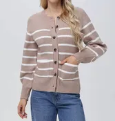 525 America - Josie Striped Cardigan