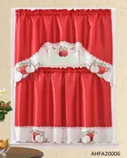 AHFA20006 KITCHEN CURTAIN 3PC SET