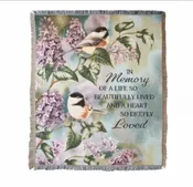 IN MEMORY OF A LIFE TAPESTRY THROW