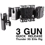 3 Gun Quick Release Rig Set (with Thunder 3G Elite Holster)