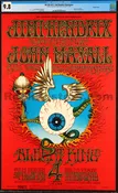 BG-105 - Jimi Hendrix Experience - Rick Griffin - 1968 Poster - Fillmore/WInterland - CGC Graded 9.8