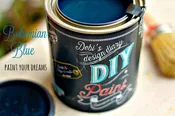 DIY Bohemian Blue Paint