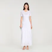 Beaded knit maxi dress