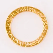 18mm 24k Gold Plated Snakeskin Textured Link