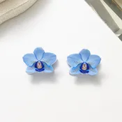 Mini Orchid Hair Clips 2pk