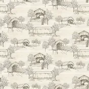 Covered Bridges in Fall Toile Cream 805142