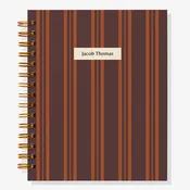 12-Month Mellow Stripes Custom Planner